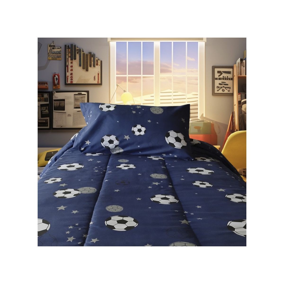 ILLUSIONS - Plumon Infantil Marca Illusions  Apto 1 Plaza Y 1.5 Plaza Ball