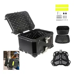 MUNDO MAGIA - Maleta Para Motos Top Case Aluminio 45l X-series Color Negro