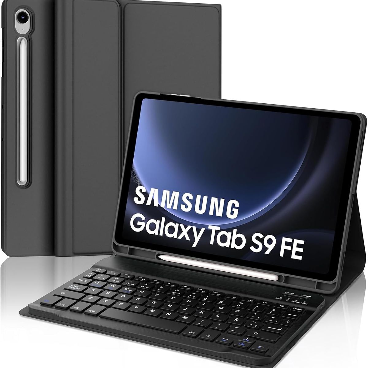 GENERICO - Funda Con Teclado Para Samsung Galaxy Tab S9  S9 Fe 11 Negro