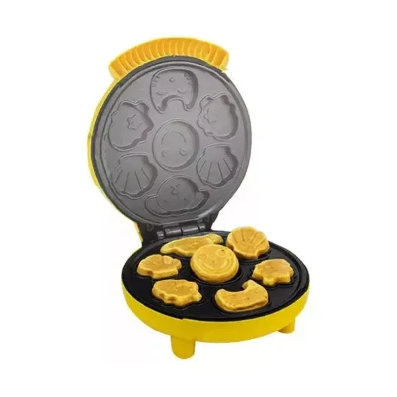 GENERICO - Maquina Mini Waffles Antiadherente 7 Diseños