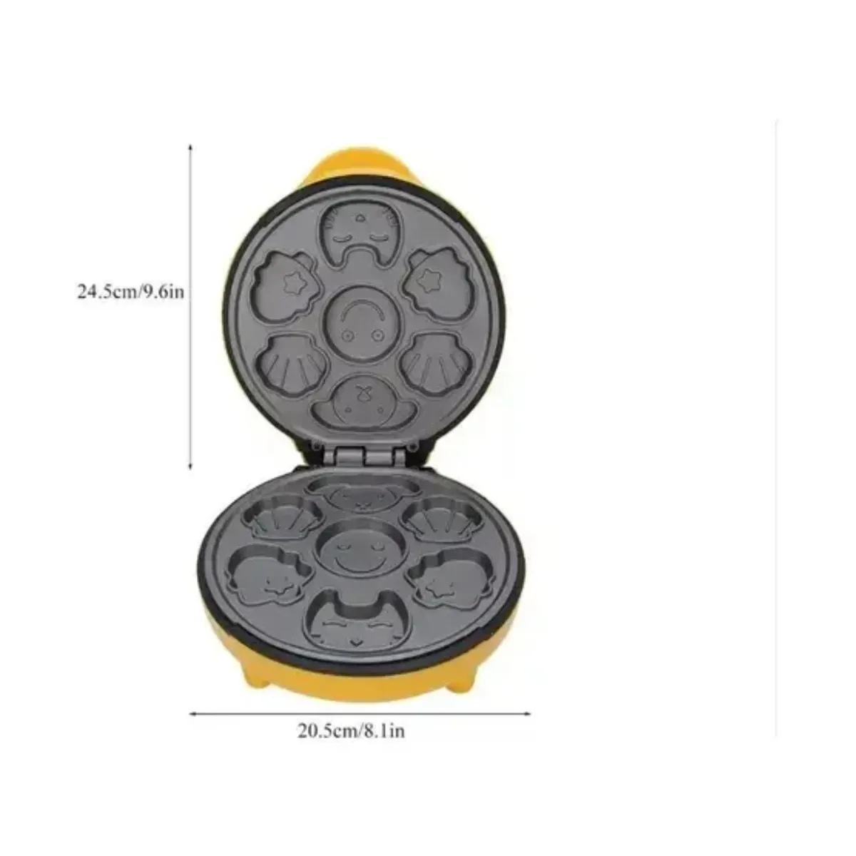GENERICO - Maquina Mini Waffles Antiadherente 7 Diseños