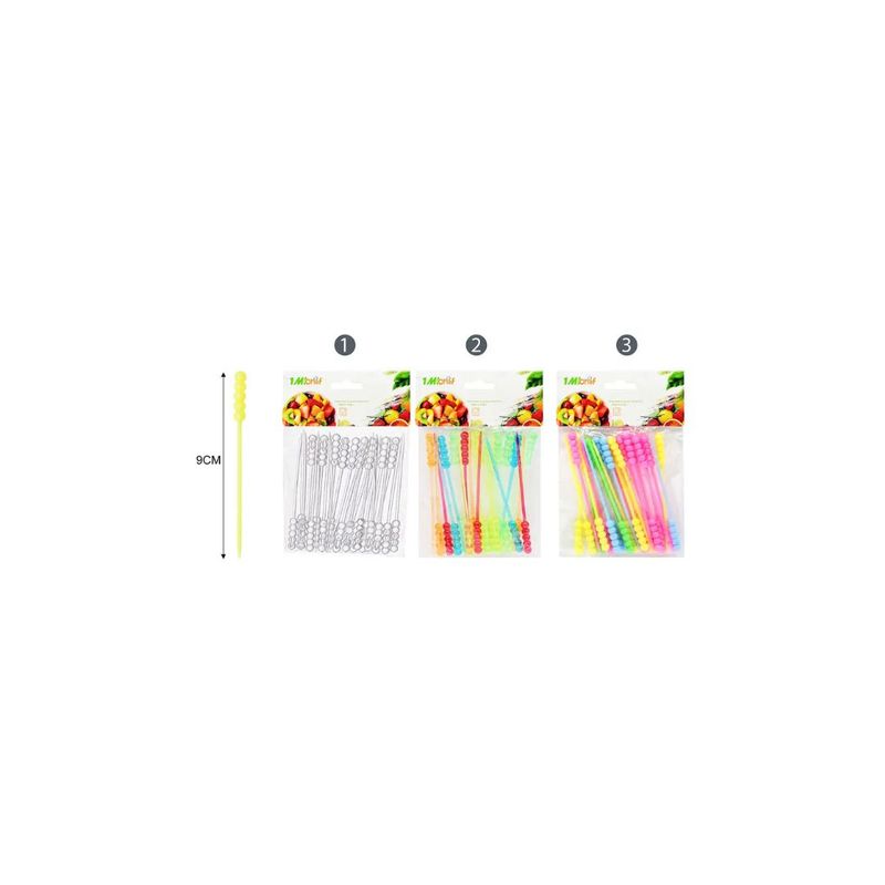 GENERICO - PALILLOS PARA FRUTAS 25PCS 9CM