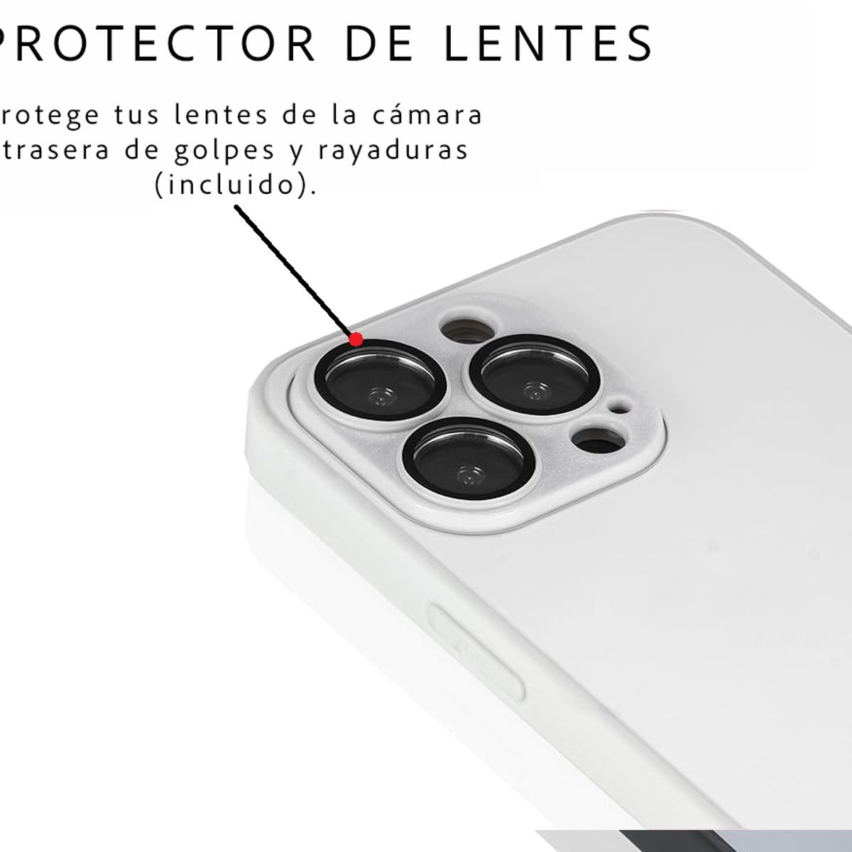 GENERICO - Carcasa Magsafe Con Logo Para iPhone 16 Pro / Blanco.