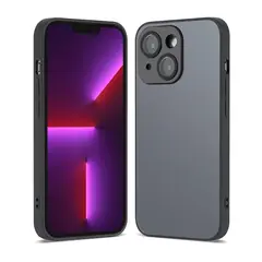 GENERICO - Carcasa Magsafe Con Logo Para iPhone 16 / Gris Oscuro