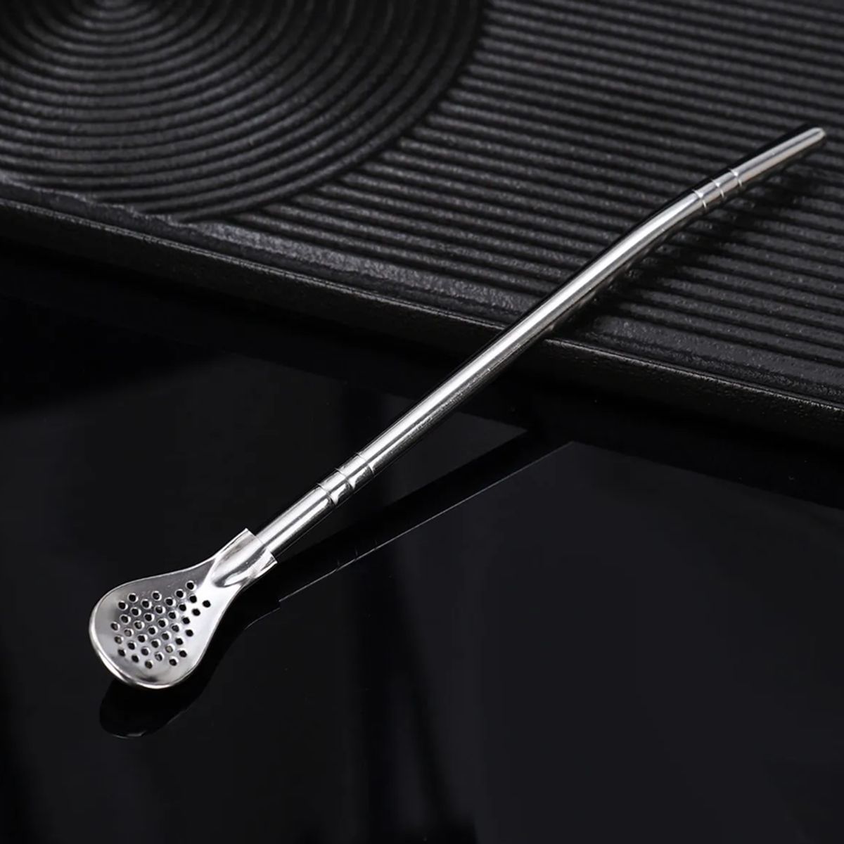 GENERICO - Set De Mate 260 Ml + Bombilla Clásico Negro