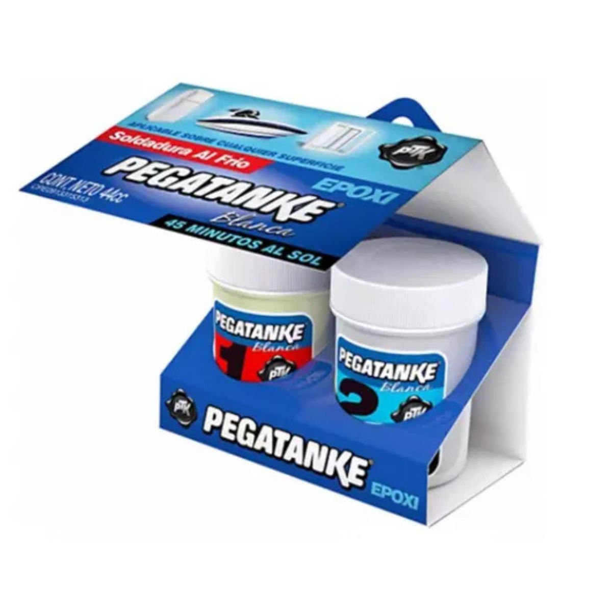 PEGATANKE - Adhesivo Epoxico Blanco Pegatanke 44ml