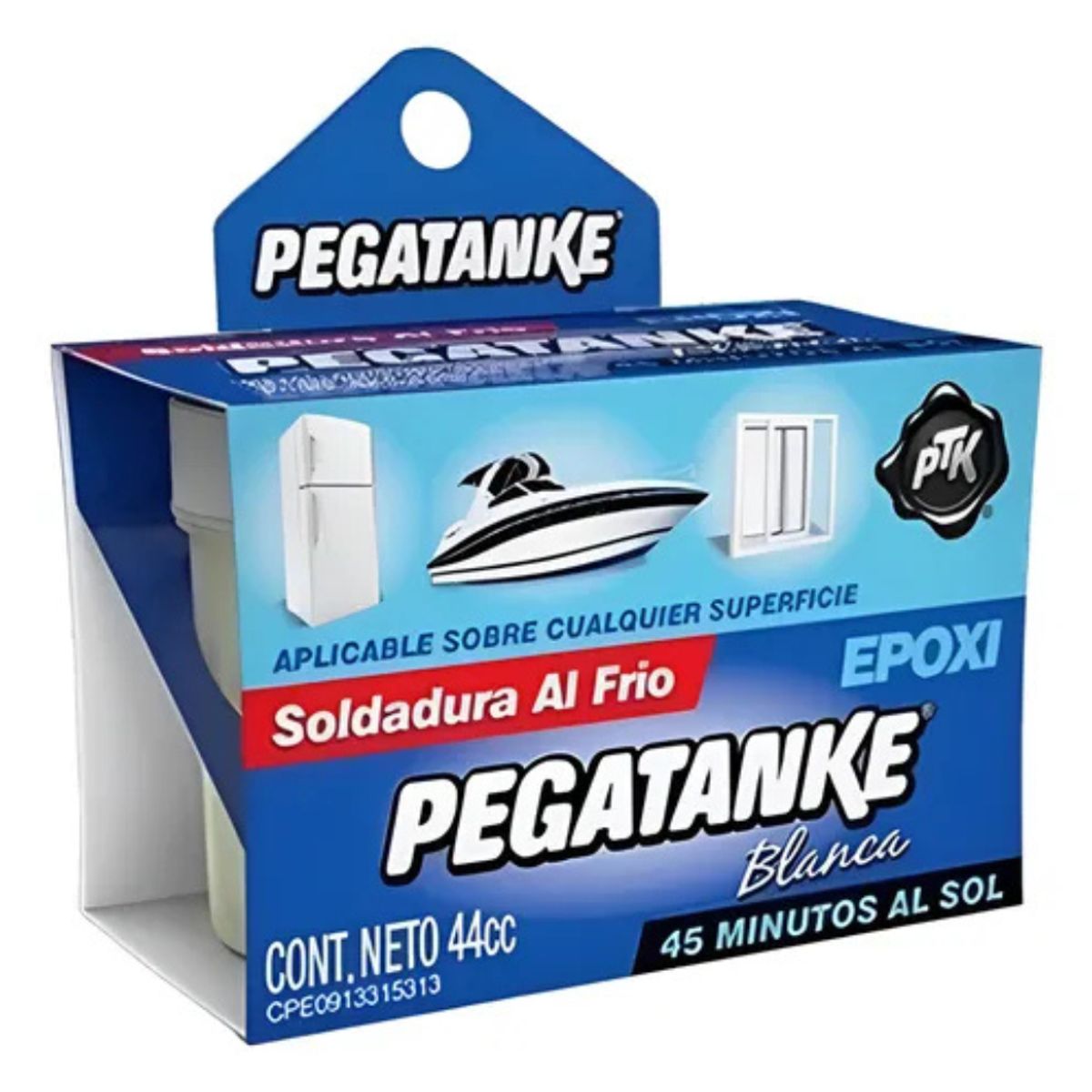 PEGATANKE - Adhesivo Epoxico Blanco Pegatanke 44ml