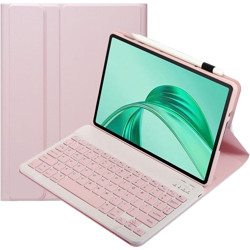 GENERICO - Funda Con Teclado Para Honor Pad X8a 11 Rosa Palo