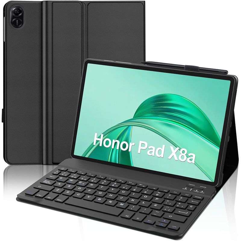 GENERICO - Funda Con Teclado Para Honor Pad X8a 11 Negro