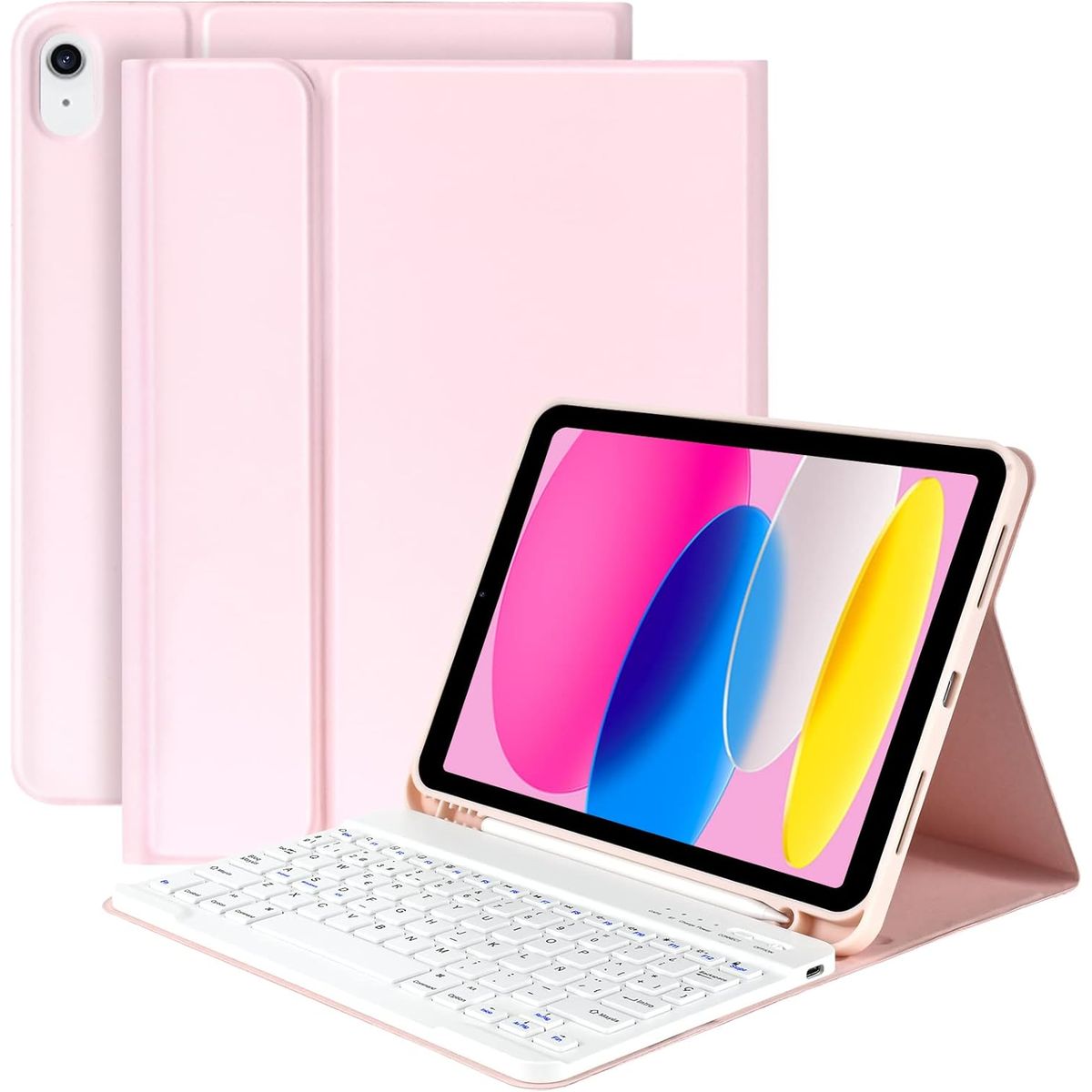 GENERICO - Funda Con Teclado Para iPad A16 11va Generación 11 Rosa Palo