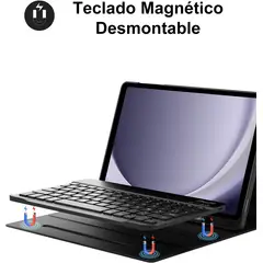 GENERICO - Funda Con Teclado Para Samsung Galaxy Tab A9+ 2023 11 Negro.