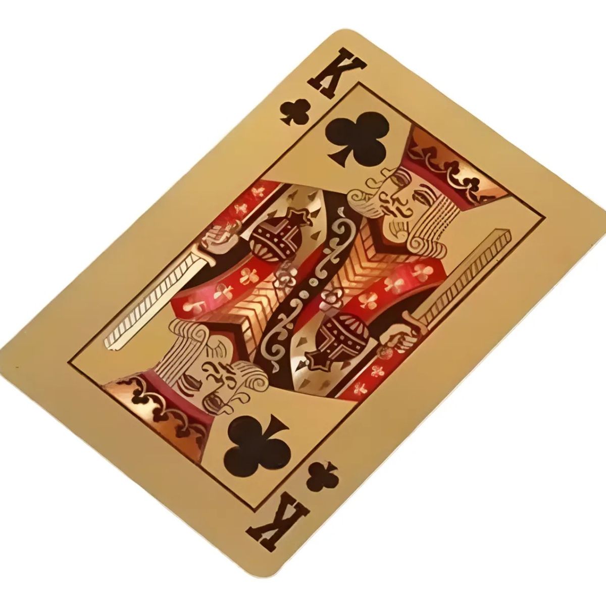 GENERICO - Baraja Naipe Carta Ingles Oro Plástica Póker Premium