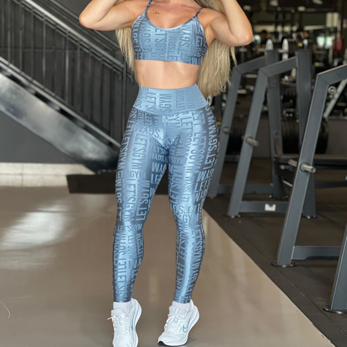 LETSGYM - CONJUNTO DEPORTIVO VELVET NAME LETSGYM