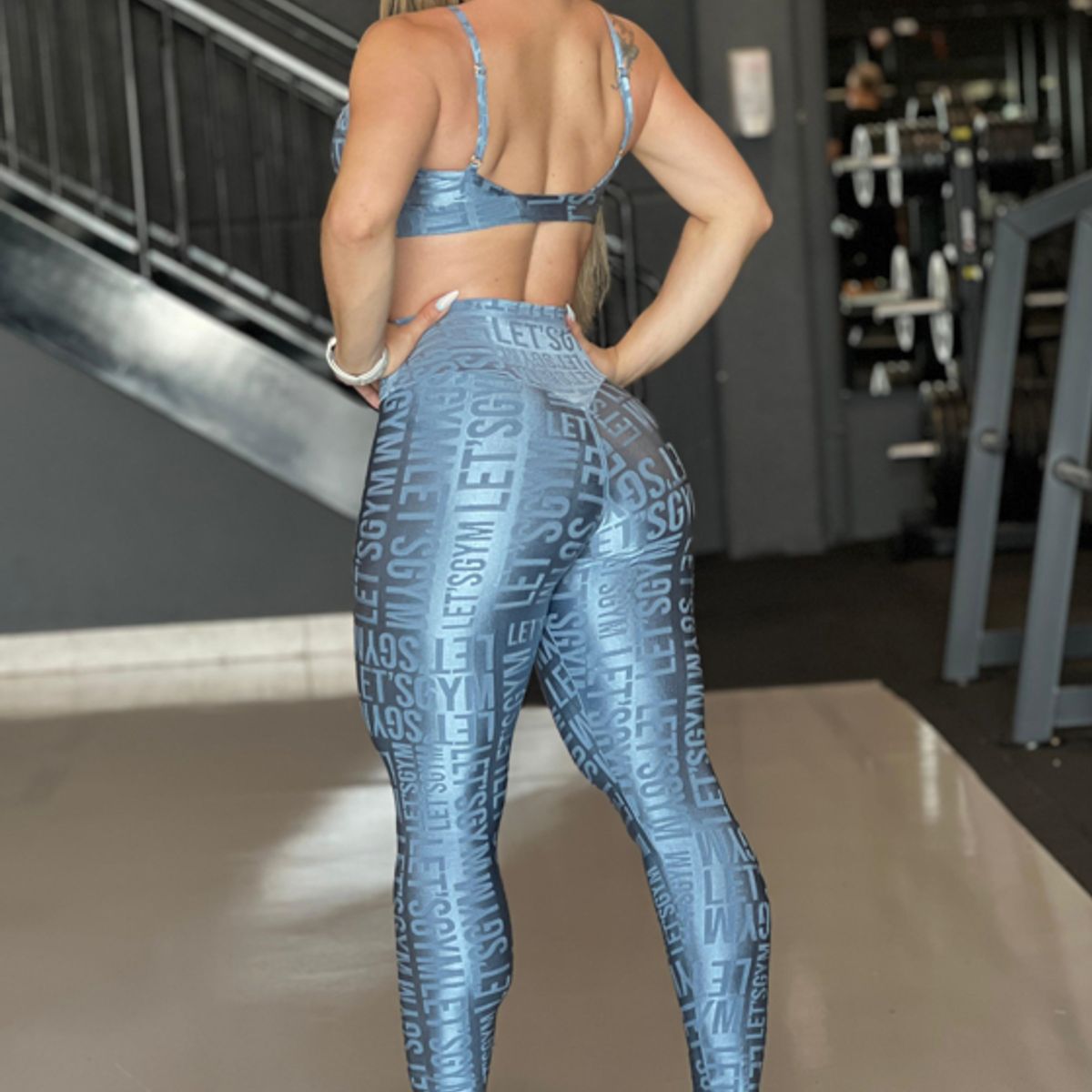 LETSGYM - CONJUNTO DEPORTIVO VELVET NAME LETSGYM