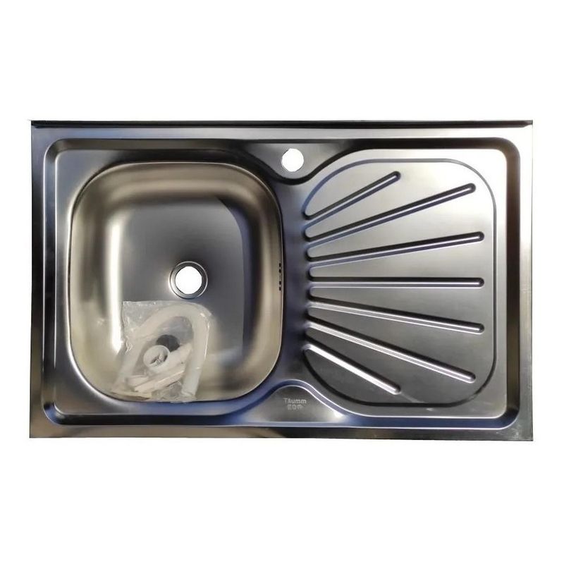 GENERICO - Lavaplatos Sobreponer 80x50 Inoxidable Derecho