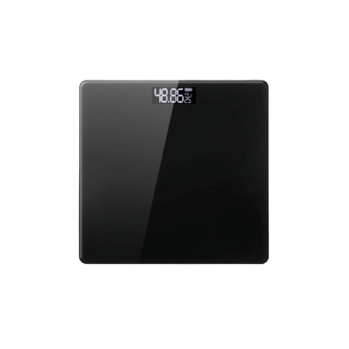 DBLUE - Pesa Balanza Personal Vidrio Templado 180Kg Negra Dblue