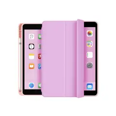 GENERICO - Fundas De iPad Con Porta Lapiz Para iPad 10.9 (10 Gen/A16) Rosado.