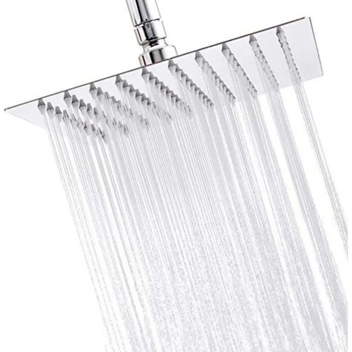 TAUMM - Plato Ducha Cuadrado Acero Inoxidable 25 Cm Sin Brazo