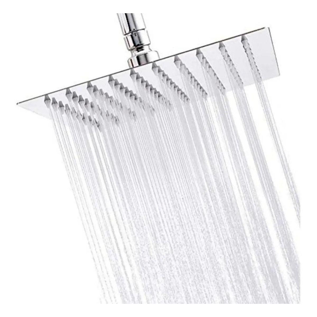 TAUMM - Plato Ducha Cuadrado Acero Inoxidable 25 Cm Sin Brazo