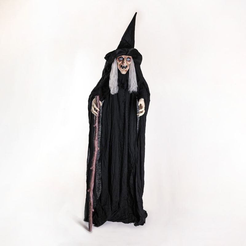 FRANK & MORTIS - Animatronic de Bruja con bastón