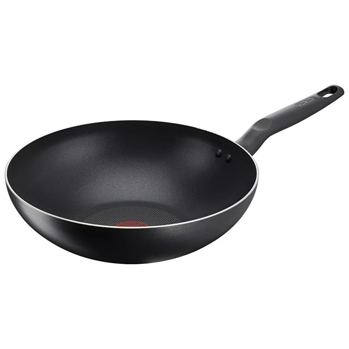 TEFAL - Wok 28 cm + Tapa Super Cook Tefal Marca Francesa Color Negro