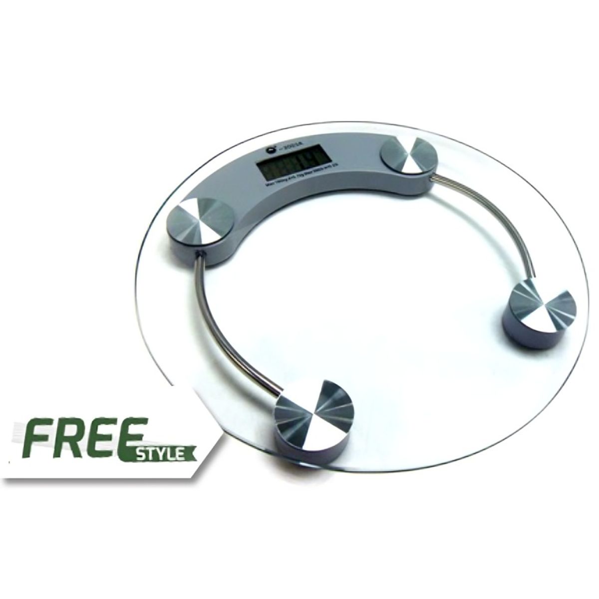 GENERICO - Pesa Corporal  Digital De Vidrio Redonda