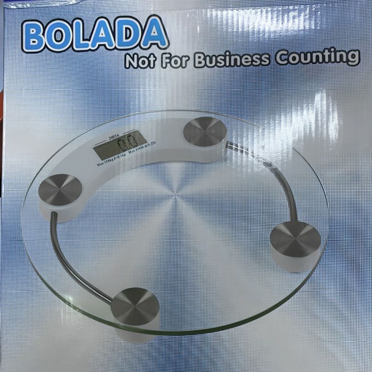 GENERICO - Pesa Corporal  Digital De Vidrio Redonda