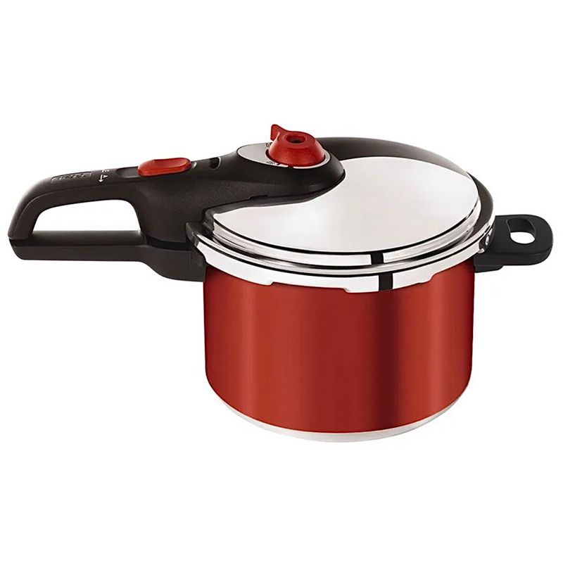 TEFAL - Olla a Presion Secure 5 Tefal Marca Francesa Color Rojo