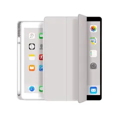 GENERICO - Fundas De iPad Con Porta Lápiz Para iPad Pro 11 M4 / M5 - Gris