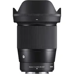 SIGMA - 16mm f/1.4 DC DN Contemporáneo Lente Para Fujifilm X - Negro