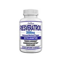 GENERICO - Resveratrol Extracto Puro De Resveratrol 3000mg 120caps