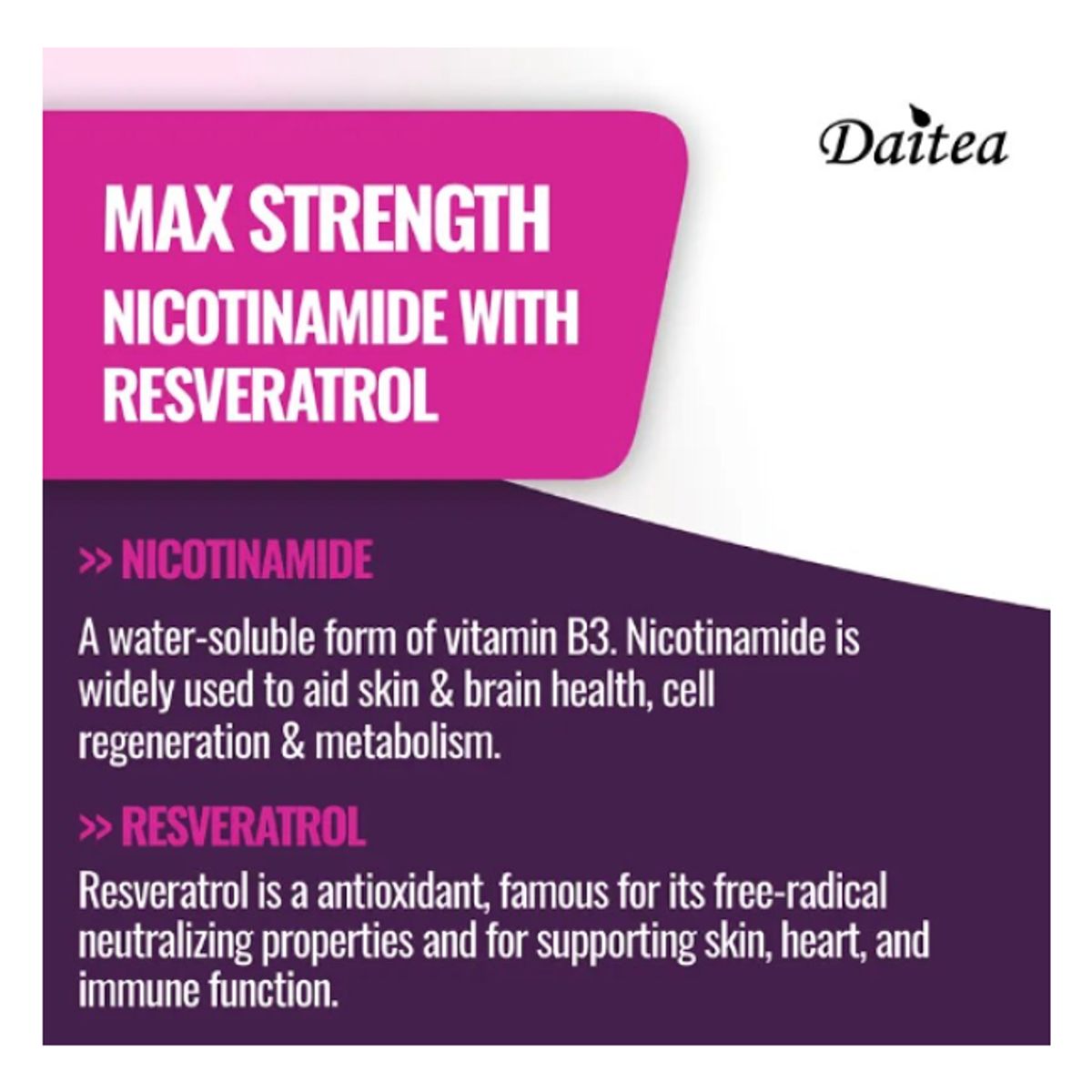 GENERICO - Nad Nicotinamida B3 Resveratrol Revujenecedor Celular 120cap