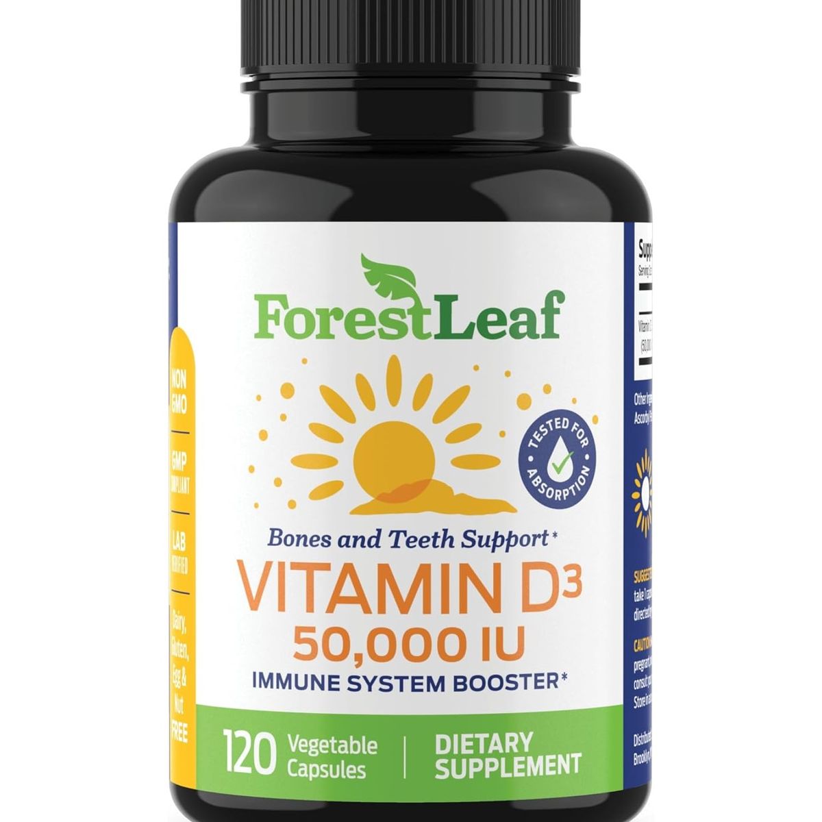 GENERICO - Forest Leaf Vitamina D Cholecalciferol D3 50000ui 1250mcg