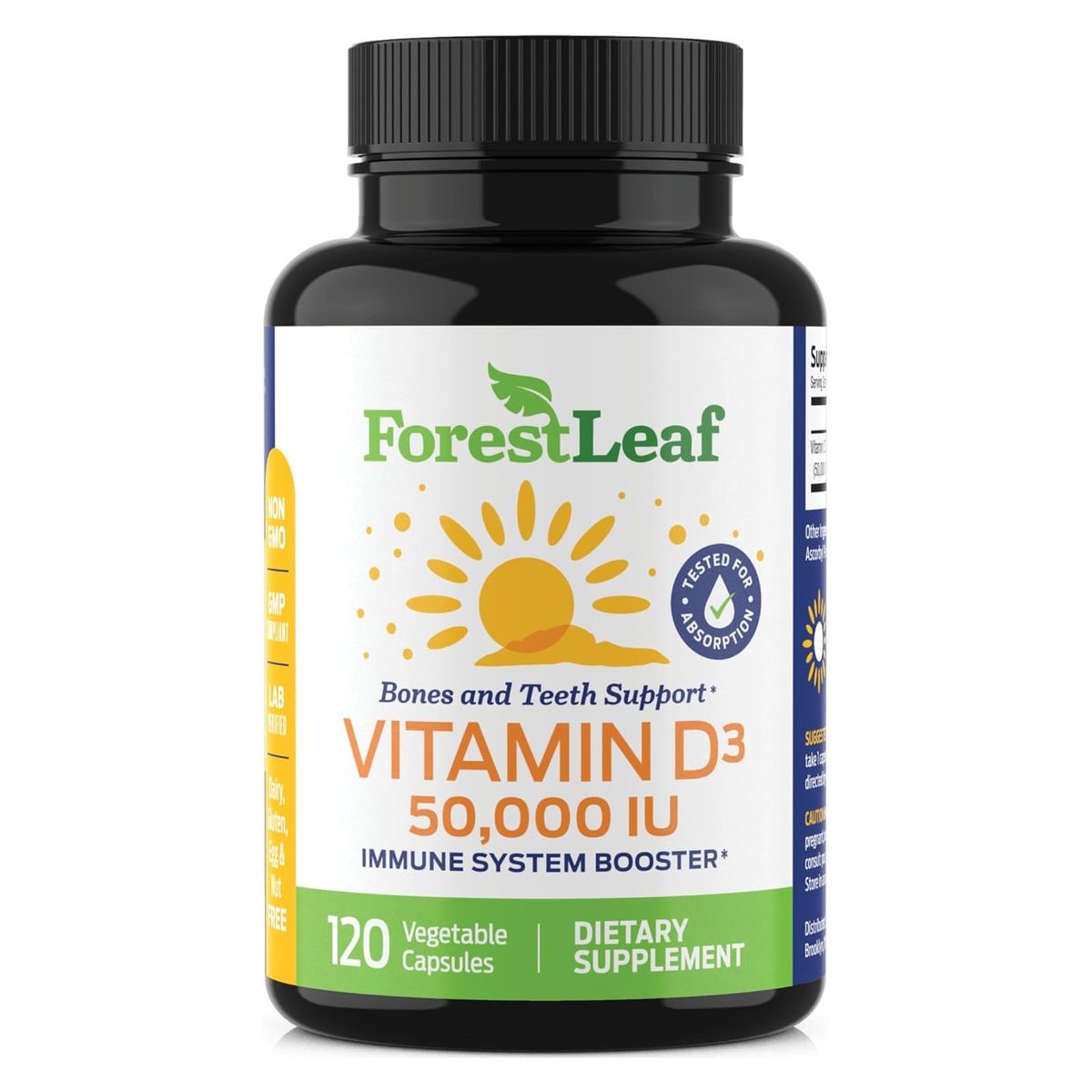 GENERICO - Forest Leaf Vitamina D Cholecalciferol D3 50000ui 1250mcg
