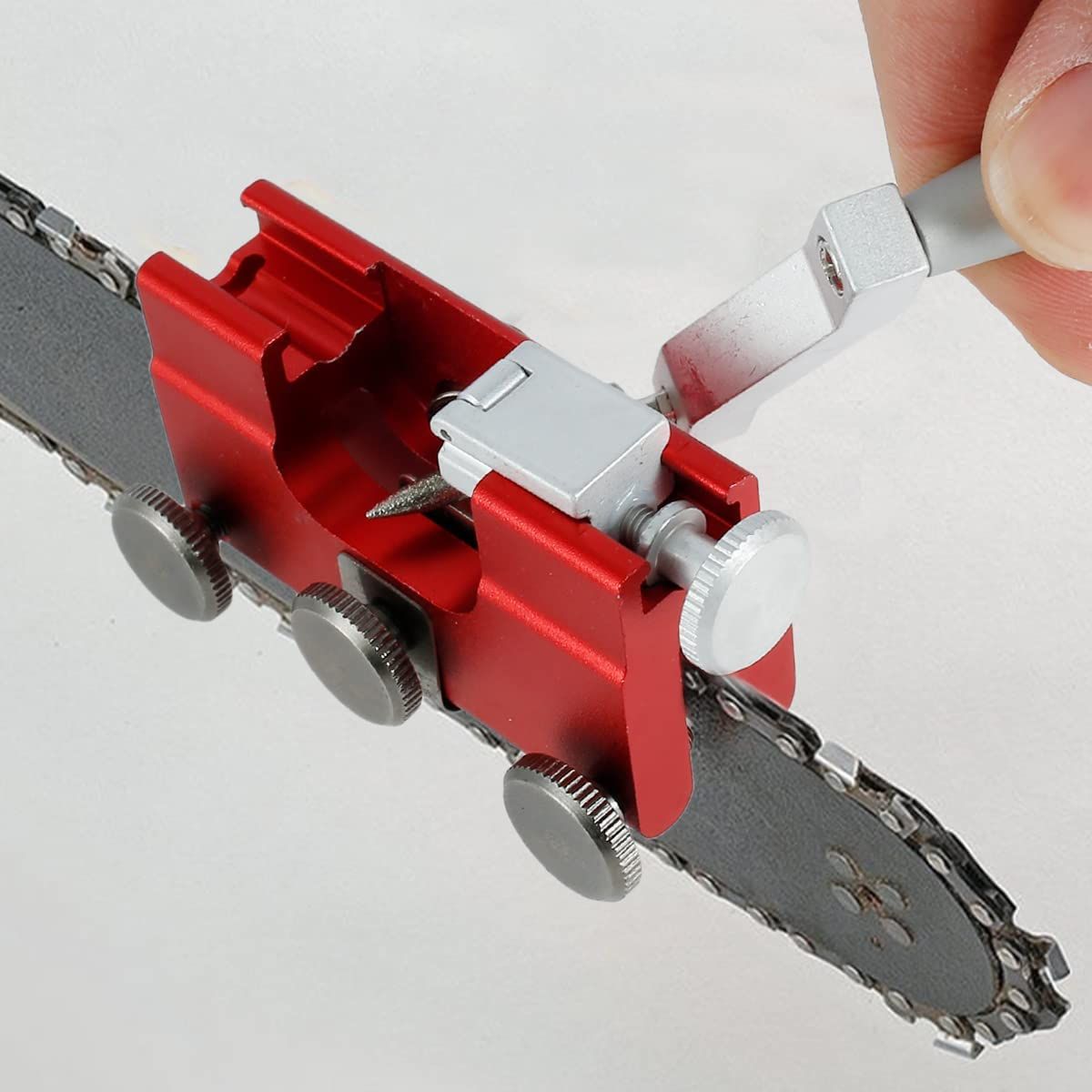 PUREPOWER - Afilador manual adecuado para todo tipo de cadena y sierras eléctricas