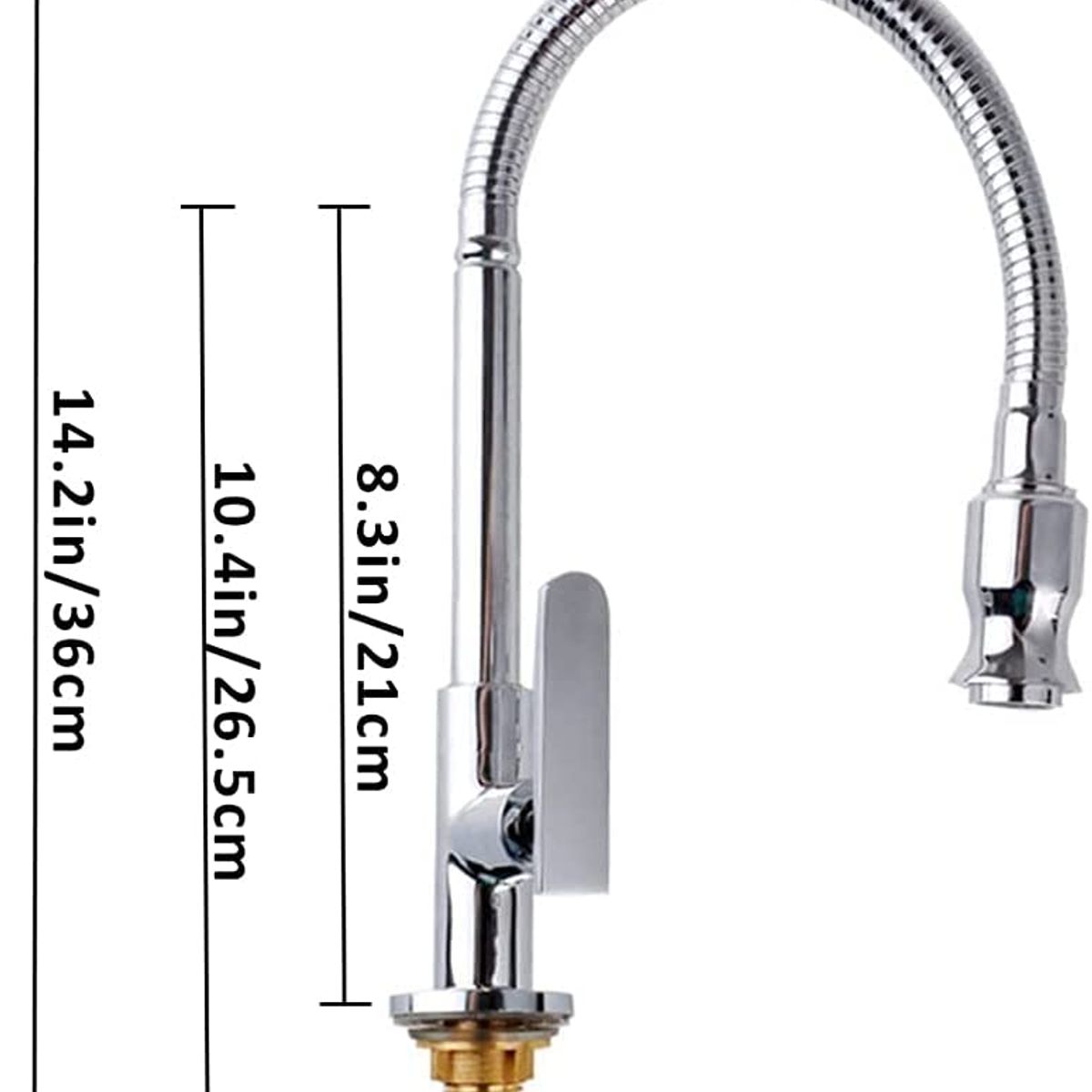 PUREPOWER - Grifo de cocina flexible monomando
