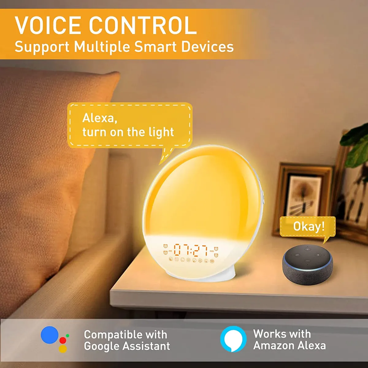 PUREPOWER - Luz con despertador simulador de amanecer