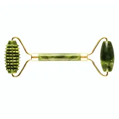 GENERICO - RODILLO MASAJEADOR FACIAL DE JADE O CUARZO