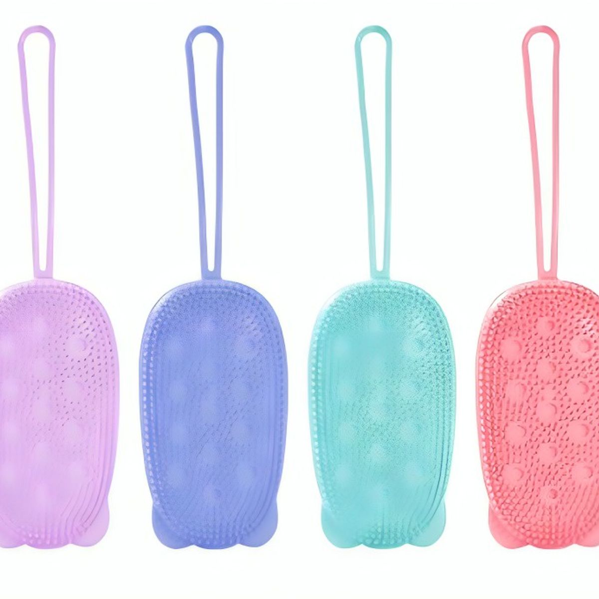 GENERICO - Esponja Exfoliante De Silicona Baño Ducha Burbujas Masajes colores