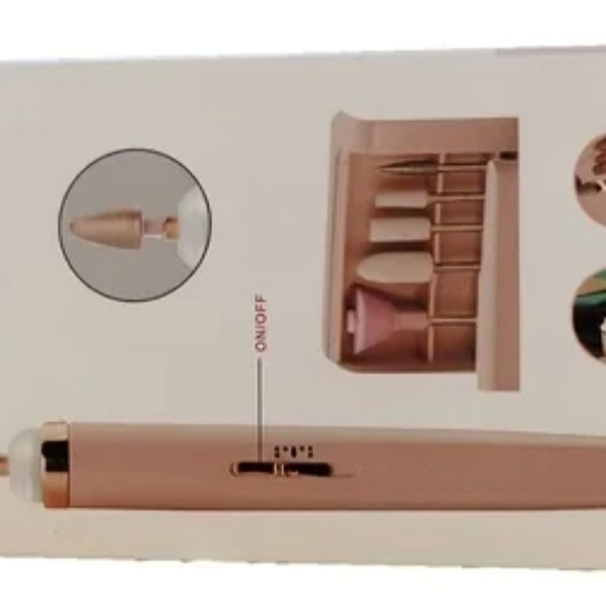 GENERICO - Pulidor Torno Portatil Para Manicura Y Pedicura Recargable.-