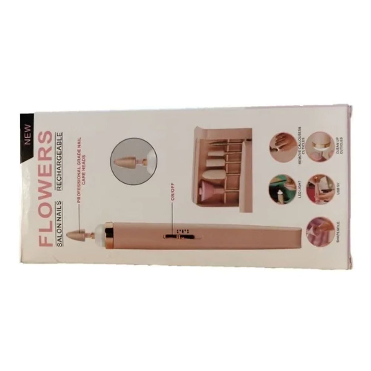 GENERICO - Pulidor Torno Portatil Para Manicura Y Pedicura Recargable.-