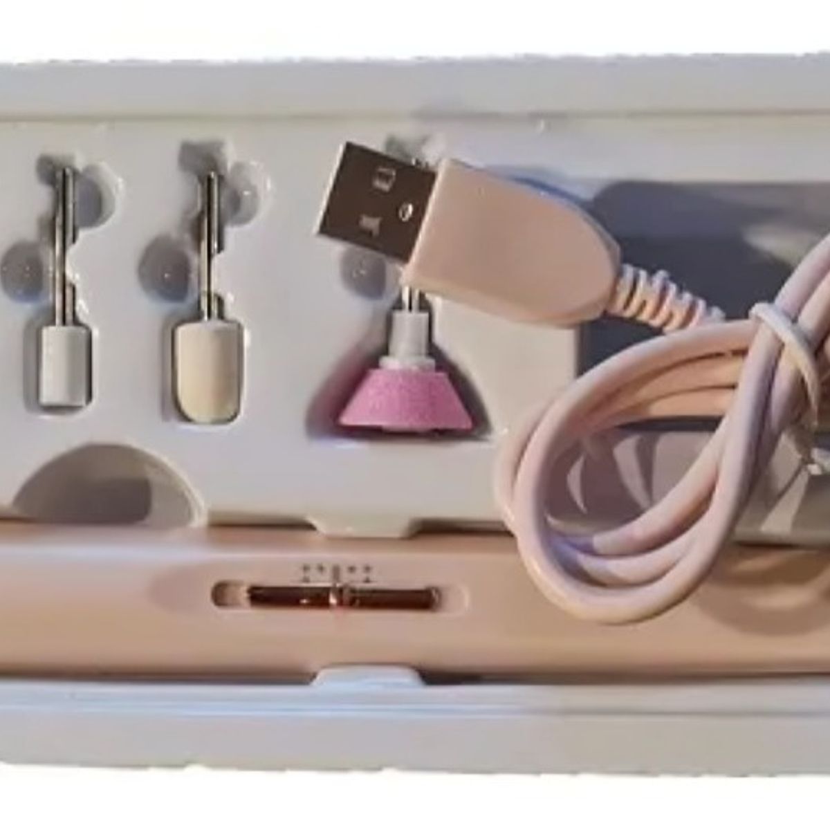 GENERICO - Pulidor Torno Portatil Para Manicura Y Pedicura Recargable.-