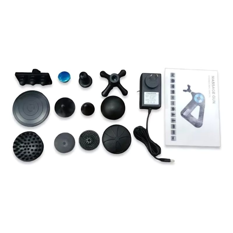 GENERICO - Triángulo Masajeador Triangulo Pistola Recargable Con Accesorios