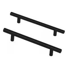 ROZENBERG SPA - Tirador Manilla Madrid Negro 192x300x12mm 5unid + Tornillo