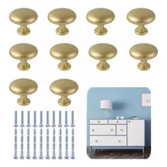 ROZENBERG SPA - Tirador De Cajón Con Forma De Seta + Tornillos 10 Piezas
