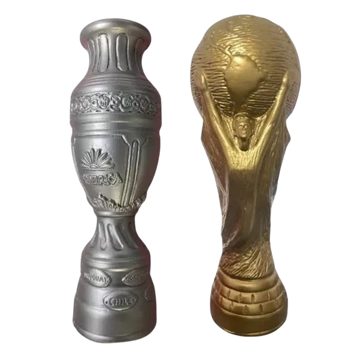 GENERICO - Pack 2 Alcancías Copas Mundial Y Copa America Campeón Chile