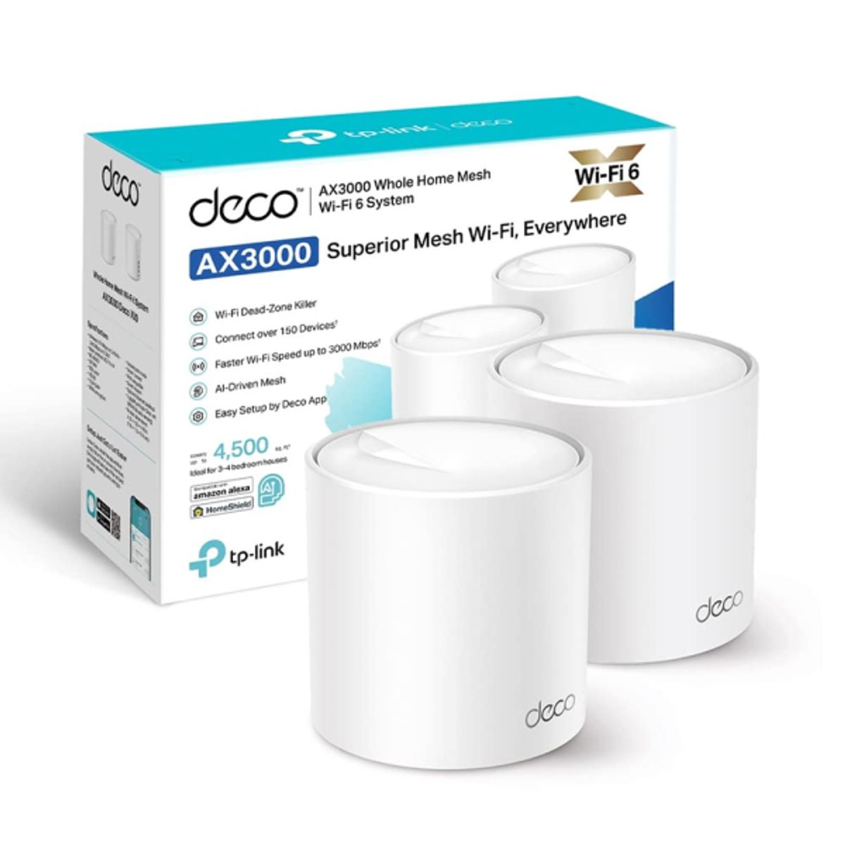 1880 - Sistema Wi-Fi mesh TP-Link Deco V1 blanco pack x 2 unidades.