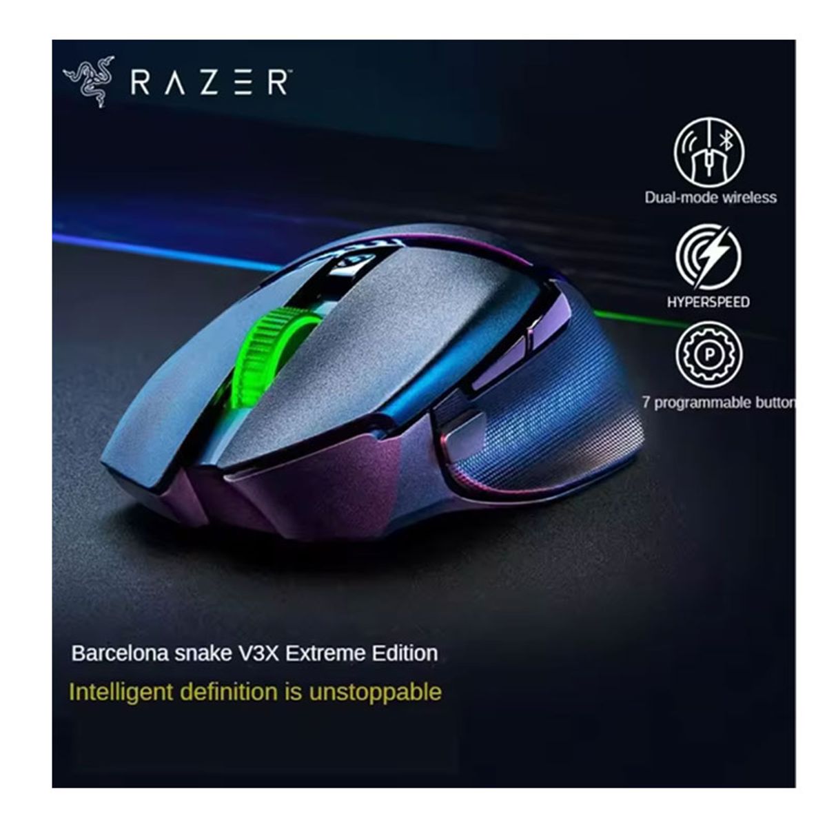 RAZER - Mouse gamer inalambrico Razer V3 X-Negro