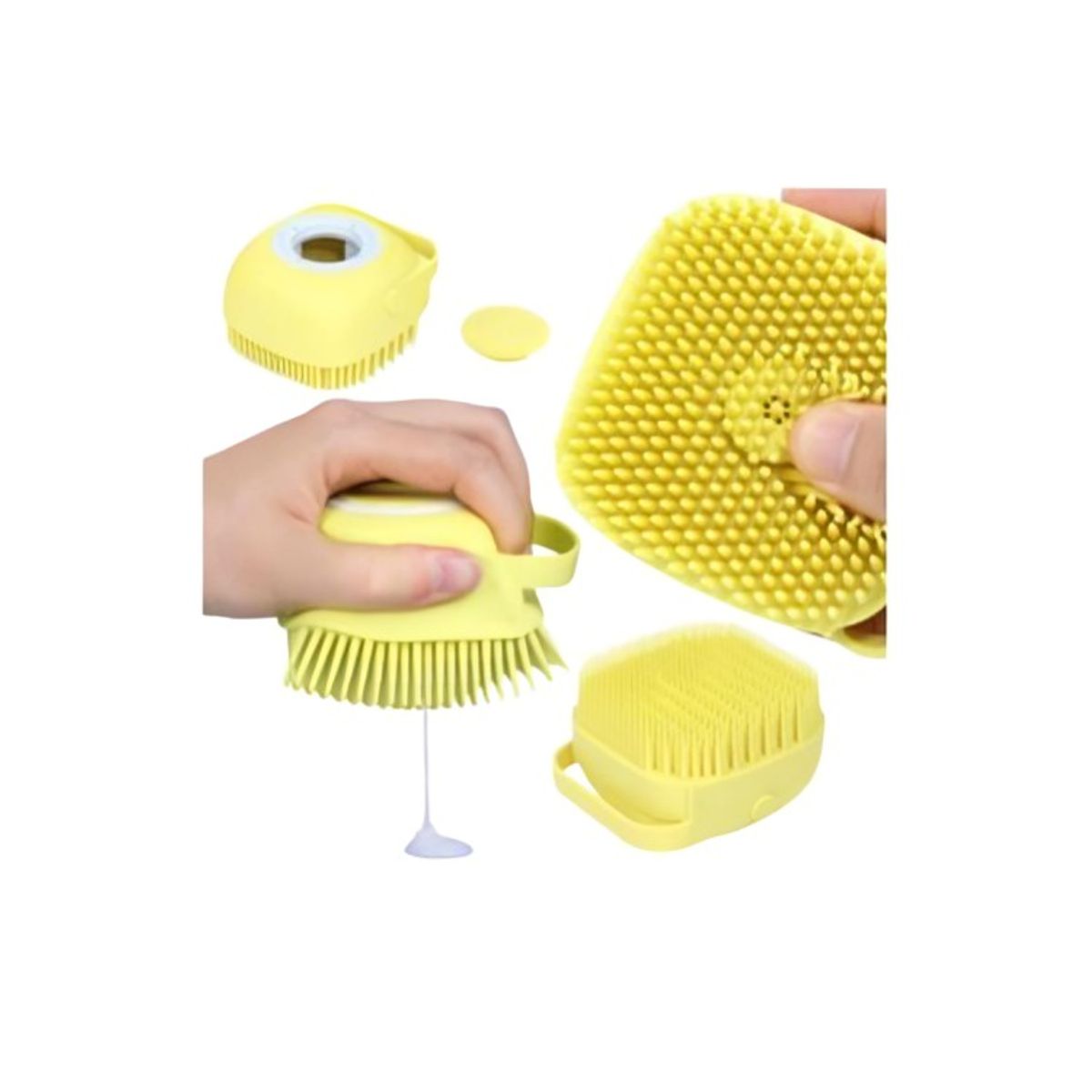 GENERICO - Esponja De Baño Silicona-Amarillo