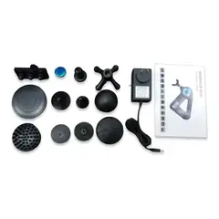 GENERICO - Triángulo Masajeador Triangulo Pistola Recargable Con Accesorios